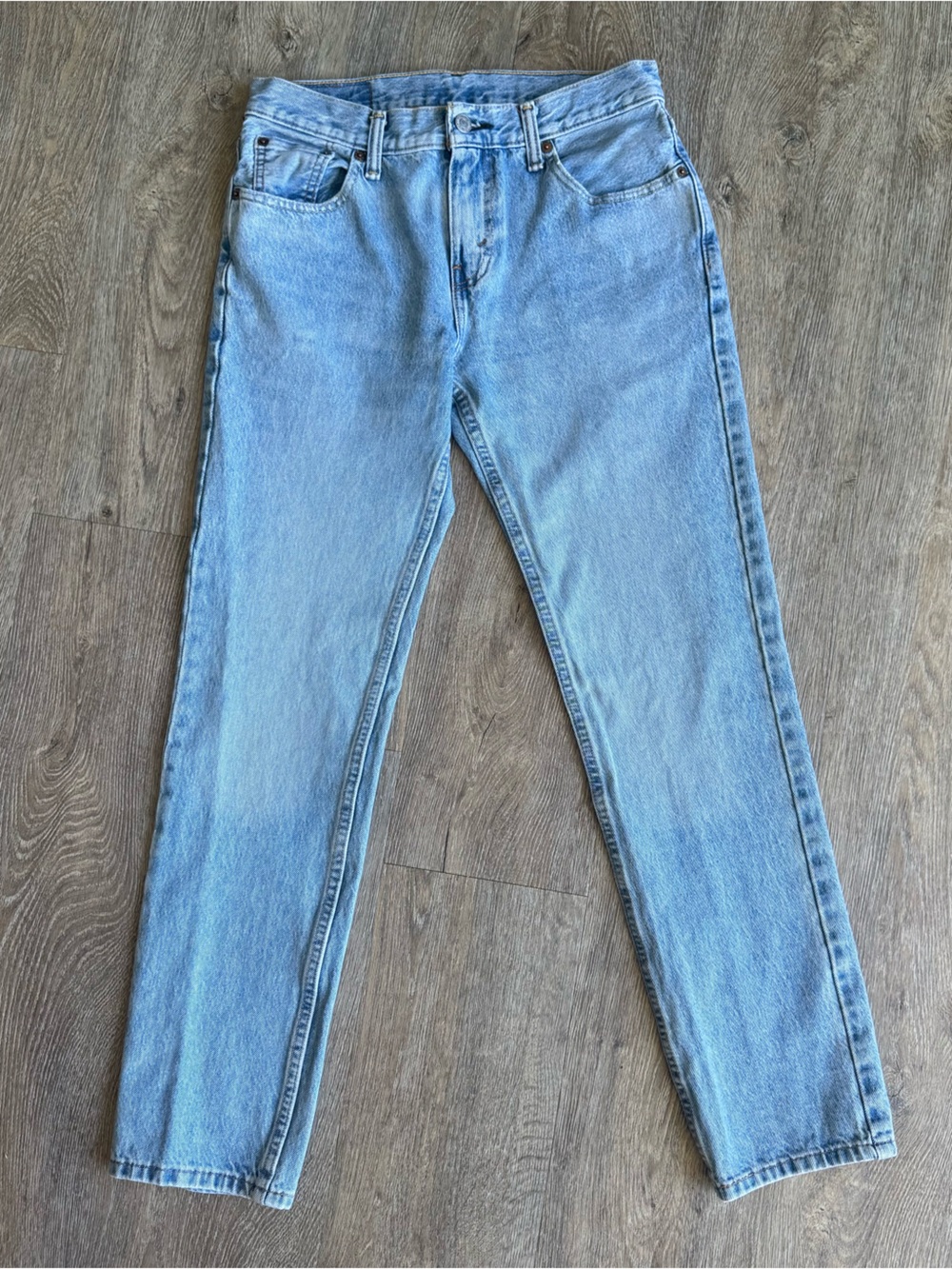 Levi's Light Blue Slim Straight Men's Jeans with Red Tab